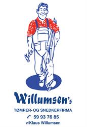 Willumsens Tømrer- & Snedkerfirma, Nykøbing Sj åbningstider