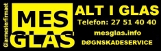 Glarmesterfirmaet Mes Glas i Aalborg (Øst) åbningstider