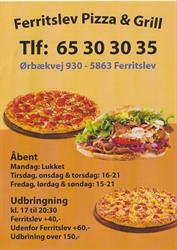 Ferritslev Pizza & Grill, åbningstider