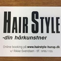 Hairstyle din hårkunstner/ v Rikke Holm Svendsen, Hurup Thy åbningstider