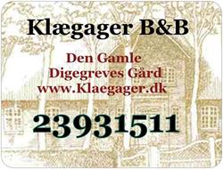 Klægager - Den Gamle Digegreves Gård ved familie Lorenzen, Bredebro åbningstider