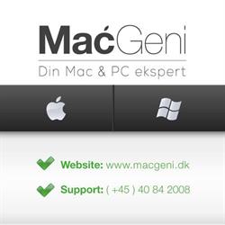 MacGeni Mac & PC ekspert i København (Ø) åbningstider