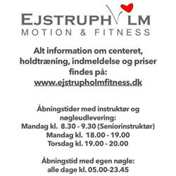 Ejstrupholm Motion & Fitness, åbningstider