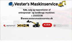 Vester's Maskinservice ApS, Tjele åbningstider