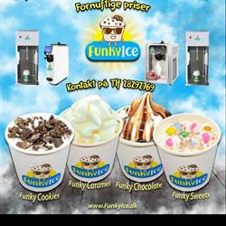 FunkyIce - Leje softice maskine & udlejning af softicemaskine Funky Flurrymixer, Hirtshals åbningstider