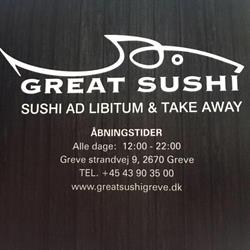 Great Sushi Greve, åbningstider