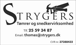 Strygers Tømrer- og Snedkervirksomhed, Sakskøbing åbningstider
