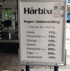 Hårbixen Ikast, åbningstider