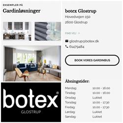 Gardinhylden, Glostrup åbningstider
