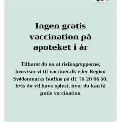 Marsk Apoteket Filial Af Tønder Løve Apotek, åbningstider