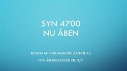 SYN 4700, Næstved åbningstider