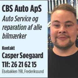 CBS AUTO ApS, Frederikssund åbningstider