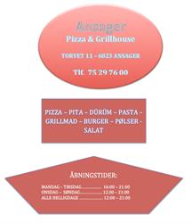 Ansager Pizza & Grillhouse, åbningstider
