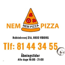 Nem Pizza - Pizzaria i Viborg - Bestil din Take away Mad - Bestilling til levering / afhentning, åbningstider