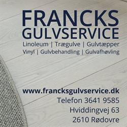 Francks Gulvservice v/ Franck Bendixen i Rødovre (N) åbningstider