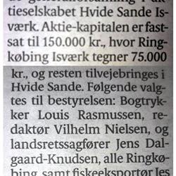Hvide Sande Isværk A/S, åbningstider