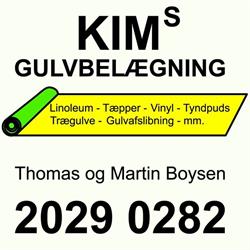 Kims Gulvbelægning ApS i Frederiksværk (N) åbningstider