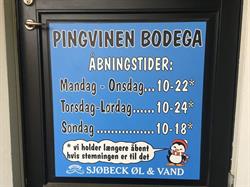 Pingvinens Bodega i Bagsværd (N) åbningstider