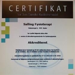 Salling Fysioterapi I/S i Roslev (N) åbningstider