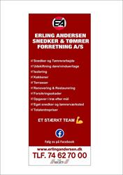 Erling Andersen Snedker- og Tømrerforretning A/S i Aabenraa (N) åbningstider