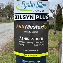 Fynbo Biler A/S, Langeskov åbningstider