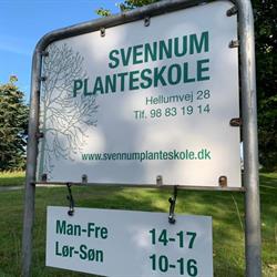 Svennum Planteskole v/ Gitte og Erik (sæsonåben fra 15/3-1/7 og 1/9-15/12), Jerslev J åbningstider